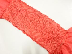 正絹　絞り　帯揚げ